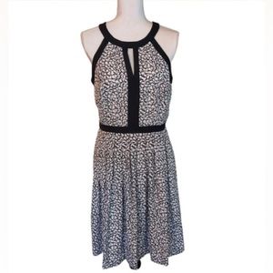 White House Black Market Women's Sleeveless Dress Black White Size 00